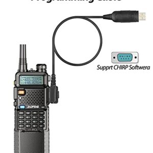 Baofeng UV-5R Two Way Radio with 3800mAh Battery and Programming Cable and Radio Case