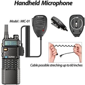 Baofeng UV-5R Two Way Radio with 3800mAh Battery and Programming Cable and Radio Case