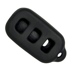 Keyless2Go Replacement for New Silicone Cover Protective Case for Select Toyota 4 Button Remotes - Black