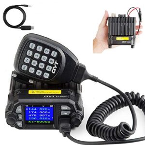 qyt kt-8900d dual band mini car radio mobile transceiver vhf uhf compact design