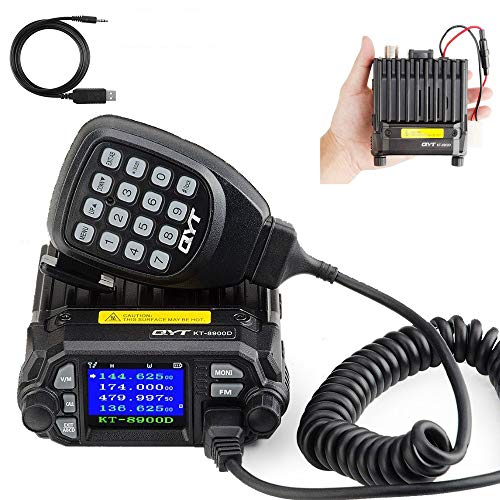 QYT KT-8900D Dual Band Mini Car Radio Mobile Transceiver VHF UHF Compact Design