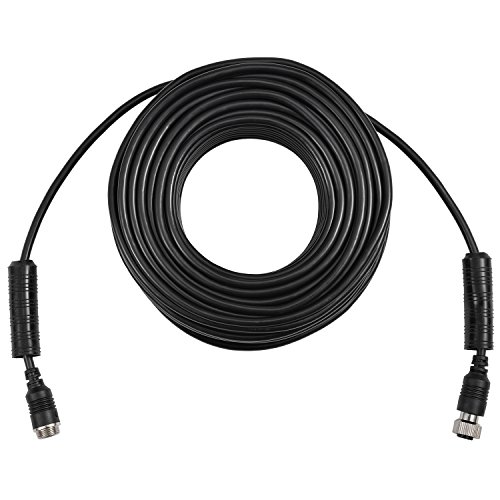 Backup Camera Cable 4PIN Video Power Aviation Extension Wire for Vehicle Car Camper Bus Van Truck Motorhome Trailer RV Reverse Rearview Monitor CCTV System Waterproof Shock Proof 49.2ft(15m)