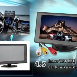 BW 4.3 Inch TFT LCD Screen Adjustable Car Monitor for Vehicle Backup Cameras Security CCTV Camera and Car DVR