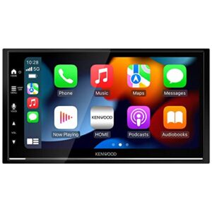 kenwood dmx7709s 6.8-inch capacitive touch screen, car stereo, carplay and android auto, bluetooth, am/fm radio, mp3 player, usb port, double din, 13-band eq, siriusxm