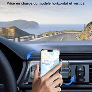 Wireless Car Charger - Lekente 15W Qi Fast Charging Car Phone Mount | Auto-Clamping Air Vent Car Cell Phone Holder for iPhone 14/13 /12/11 /X/XR/XS /8 Pro Max Mini Plus Samsung Galaxy Series