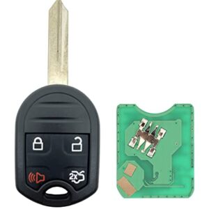 Keyless Remote Car Key Fob Fit for Ford Explorer 2001-2015 Mustang 2005-2014 Expedition 2003-2017 Edge 2007-2015 Focus 2006-2011 Lincoln Mercury Sable CWTWB1U793 (Black)
