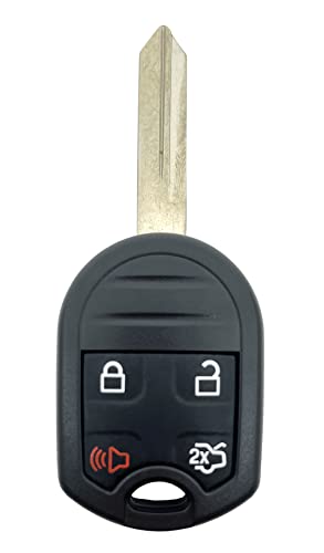 Keyless Remote Car Key Fob Fit for Ford Explorer 2001-2015 Mustang 2005-2014 Expedition 2003-2017 Edge 2007-2015 Focus 2006-2011 Lincoln Mercury Sable CWTWB1U793 (Black)