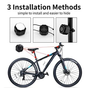Bike Alarm USB Rechargeable with Mount, Motorcycle Alarm with Remote Motion,Wireless Bicycle Anti Theft System,Waterproof Vibration Alarm for Ebike Electric Bike Scooter Car (1 Pack)