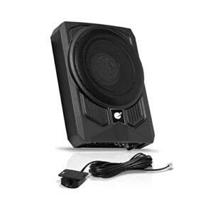 planet audio p10aw amplified car subwoofer – 1000 watts, low profile, 10 inch subwoofer, remote subwoofer control, great for vehicles that need bass but have limited space