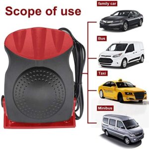 Car Heater 12V,2 in1 Fast Heating Defrost Defogger for Car Windshield, Portable Car Heater Defroster That Plugs into Cigarette Lighter with 180° Rotating Base, 150W Car Heating and Cooling Fan