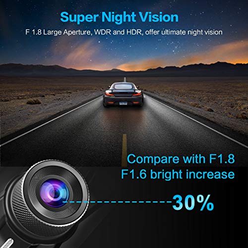 Dash Cam Front with 32G SD Card, BOOGIIO 1080P FHD Car Driving Recorder 3'' IPS Screen 170°Wide Angle Dashboard Camera Aluminum Alloy Case, WDR G-Sensor Parking Monitor Loop Recording Motion Detection