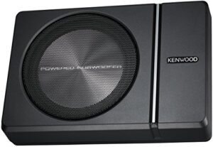 kenwood ksc-psw8 250w max (150w rms) single 8″ under seat powered subwoofer enclosure w/remote control