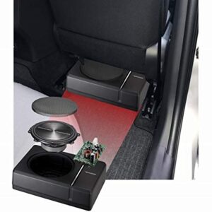 Kenwood KSC-PSW8 250W Max (150W RMS) Single 8" Under Seat Powered Subwoofer Enclosure W/Remote Control