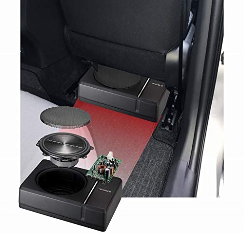 Kenwood KSC-PSW8 250W Max (150W RMS) Single 8" Under Seat Powered Subwoofer Enclosure W/Remote Control