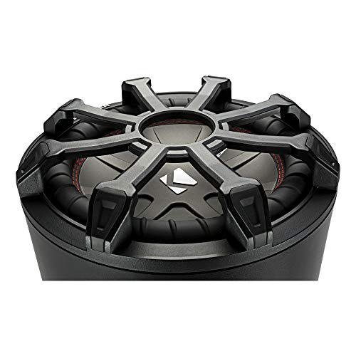 KICKER 46CWTB82 TB8 8-inch Loaded Weather-Proof Subwoofer Enclosure w/Passive Radiator - 2-Ohm, 300 Watt