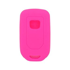 SEGADEN Silicone Cover Protector Case Holder Skin Jacket Compatible with HONDA 3+1 Hold Button 4 Buttons Smart Remote Key Fob CV4210 Rose