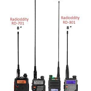 Radioddity RD-332 14.96in SMA-Male High Gain Antenna for Radioddity GM-30 GD-77 GD-77S VHF/UHF 136-174/400-470MHz Dual Band Handheld Radio