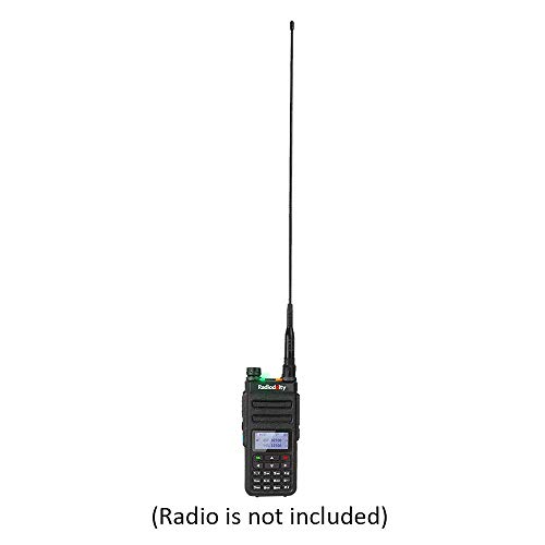 Radioddity RD-332 14.96in SMA-Male High Gain Antenna for Radioddity GM-30 GD-77 GD-77S VHF/UHF 136-174/400-470MHz Dual Band Handheld Radio