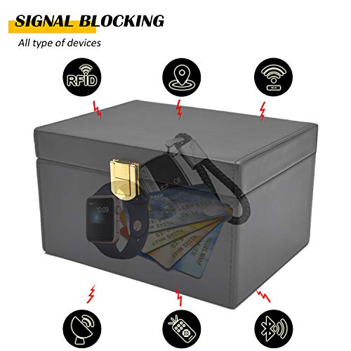 briidea Faraday Box Key Fob Protector, RFID Signal Blocking Box, Faraday Box Signal Blocking Shielding Box for Car Key