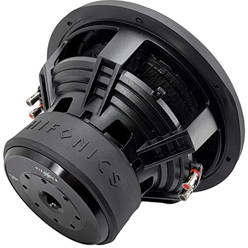 Hifonics BRW12D4 2000 Watts 12 Inch Brutus Car Audio Subwoofer with Heavy Gauge, Powder Coated, Aluminum Die-Cast Basket, Dual 70 Oz Magnet, 3 Inches Voice Coil - Dual 4 Ohm - 12 in