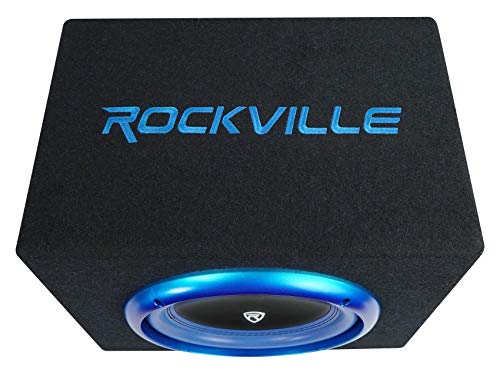 Rockville RVB10.1A 10 Inch 500W Active Powered Car Subwoofer+Sub Enclosure Box