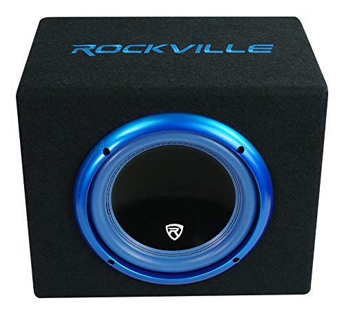 Rockville RVB10.1A 10 Inch 500W Active Powered Car Subwoofer+Sub Enclosure Box