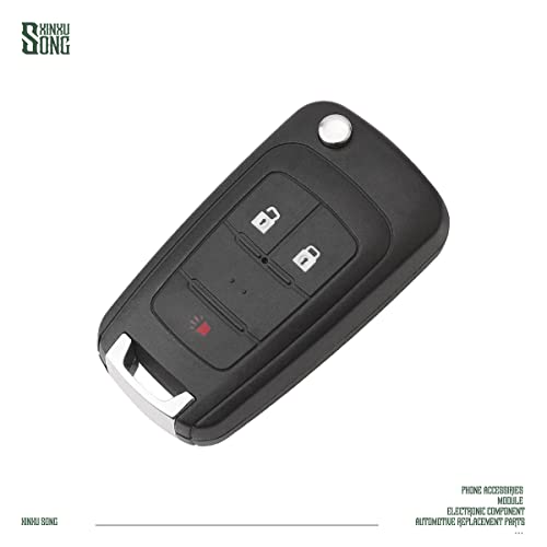 XINXUSONG Car Key Fob OHT01060512 Keyless Control Entry Remote Vehicles Replacement 3 Button Compatible with 20873621 20873623 5913598