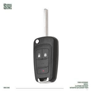 XINXUSONG Car Key Fob OHT01060512 Keyless Control Entry Remote Vehicles Replacement 3 Button Compatible with 20873621 20873623 5913598