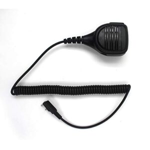 heavy speaker mic with reinforced cable for kenwood radios nx-220 nx-320 tk-2160 tk-2170 tk-2212 tk-2302 tk-2312 tk-2360 tk-2402 tk-3160 tk-3170 tk-3230 tk-3312 tk-3360 tk-3402, shoulder microphone