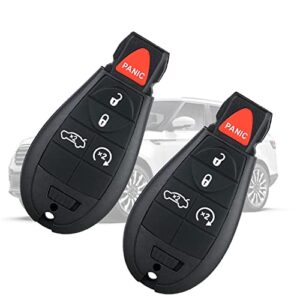 car keyless entry remote control replacement for chrysler town and country, dodge grand caravan 2008-2020,m3n5wy783x iyz-c01c(2pcs)