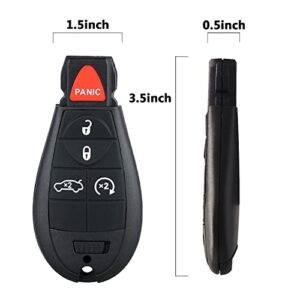 Car Keyless Entry Remote Control Replacement for Chrysler Town and Country, Dodge Grand Caravan 2008-2020,M3N5WY783X IYZ-C01C(2PCS)