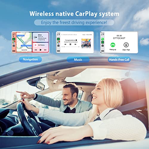 OTTOCAST Wireless CarPlay Adapter 2022 Speed Fastest Apple Wireless CarPlay Dongle Plug & Play 5Ghz WiFi Auto Connect No Delay Online Update, U2-AIR for OEM Wired CarPlay Cars Model Year After 2016