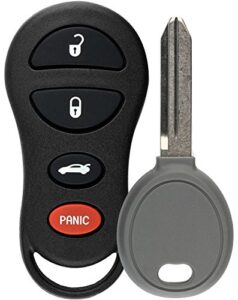 keylessoption keyless remote fob uncut ignition car key for jeep liberty, stratus, intrepid gq43vt17t, 04602260