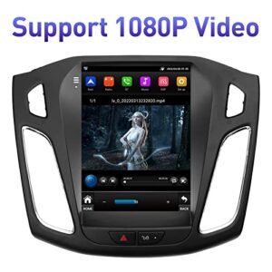 Car Radio Stereo T-Style Head Unit Replacement for Ford Focus 2012-2018, Android 12 Built-in Apple Carplay Android Auto GPS Navigation DSP WiFi 10.4" IPS Touchscreen 2GRAM 32G ROM, 2023 New Upgraded