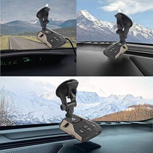 YeeBeny Suction Radar Detector Mount, Windshield & Dashboard Radar Holder Compatible with Cobra Radar Detectors Cobra RAD 450, 8-Band, ESD-6100, ESD-7000, XRS-9300, PRO-9780 and All Recent Models