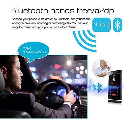 EZoneTronics Backup Camera Included + Double Din Car Stereo DVD/CD/AM/FM Player Radio Bluetooth Capacitive Touch Screen Support USB SD 1080P Multi Language Remote Control