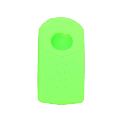 SEGADEN Silicone Cover Protector Case Holder Skin Jacket Compatible with MAZDA 3 Button Flip Remote Key Fob CV9530 Light Green