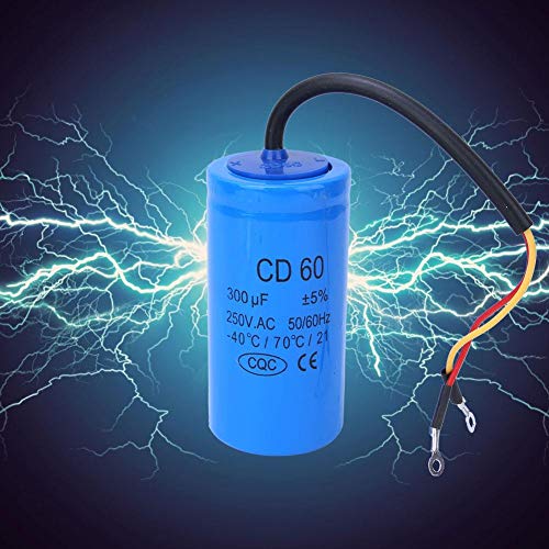 CD60 Capacitor, 250V 300uf switching capacitor Accessories for explosion-proof household Appliances, -40 ° C / 70 ° C / 21 Start Capacitor 300uf Capacitor