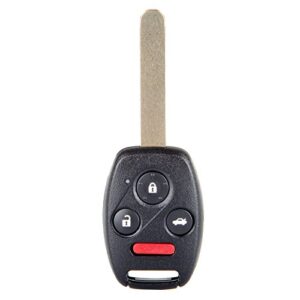 cciyu 4 buttons key fob replacement keyless entry remote car key fob clicker transmitter alarm replacement for 08-15 for h onda accord/pilot kr55wk49308 267t-5wk49308 5wk4930 (pack of 1)