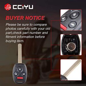 cciyu 4 Buttons Key Fob Replacement Keyless Entry Remote Car Key Fob Clicker Transmitter Alarm Replacement for 08-15 for H onda Accord/Pilot KR55WK49308 267T-5WK49308 5WK4930 (Pack of 1)