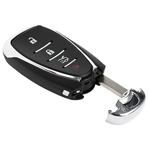 ANGLEWIDE Car Keyless Entry Remote Key Fob Replacement for 2016-2021 for Chevy Malibu for Chevy Camaro for Chevy Cruze Xl8 System (HYQ4EA) 4 Buttons-1 pad
