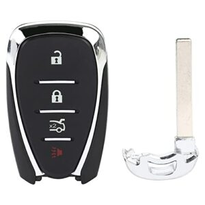 ANGLEWIDE Car Keyless Entry Remote Key Fob Replacement for 2016-2021 for Chevy Malibu for Chevy Camaro for Chevy Cruze Xl8 System (HYQ4EA) 4 Buttons-1 pad