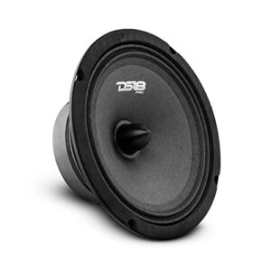 ds18 pro-b6.4 mid-range 6.5″ car audio loudspeaker with bullet 4-ohm 120 watts premium quality audio door speakers for car or truck stereo sound system (1 speaker)