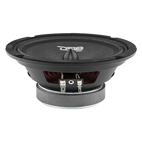 DS18 PRO-B6.4 Mid-Range 6.5" Car Audio Loudspeaker with Bullet 4-Ohm 120 Watts Premium Quality Audio Door Speakers for Car or Truck Stereo Sound System (1 Speaker)