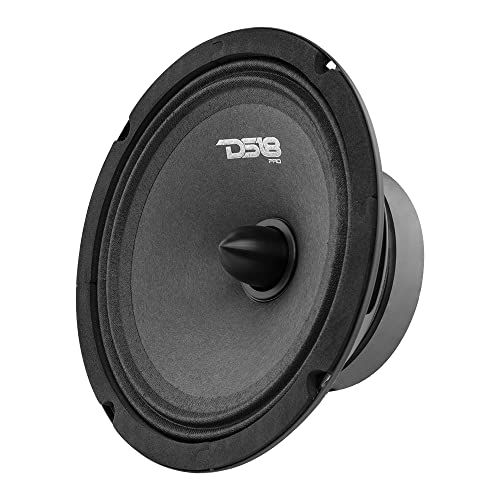 DS18 PRO-B6.4 Mid-Range 6.5" Car Audio Loudspeaker with Bullet 4-Ohm 120 Watts Premium Quality Audio Door Speakers for Car or Truck Stereo Sound System (1 Speaker)