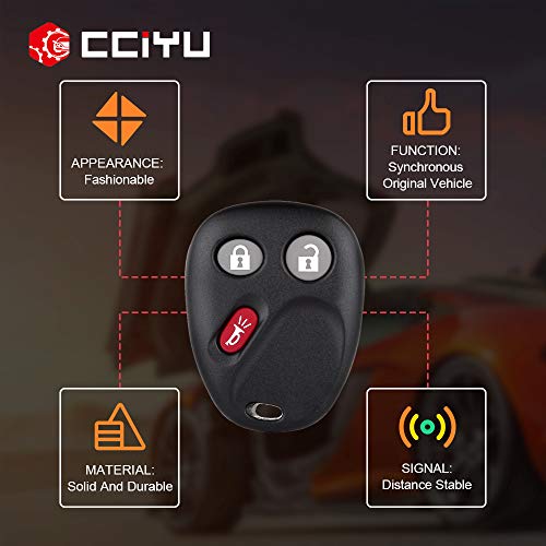 cciyu Replacement Keyless Entry Remote Replacement for 15008008 15008009 Control Key Fob Clicker