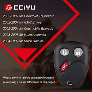 cciyu Replacement Keyless Entry Remote Replacement for 15008008 15008009 Control Key Fob Clicker