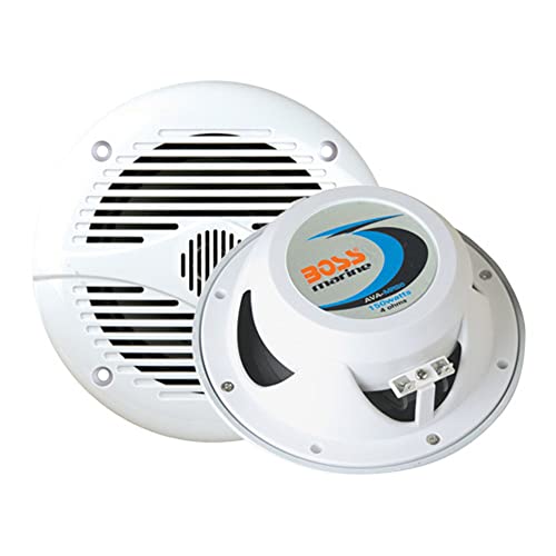 BOSS Audio Systems MR60W 200 Watt Per Pair, 6.5 Inch , Full Range, 2 Way Weatherproof Marine Speakers Sold in Pairs