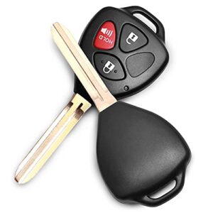 Keyless Entry Remote Replacement Key Fob Fit for Toyota Rav4 2006-2010/Scion XB 2008-2013 Vehicles That Use HYQ12BBY with 4D67 Chip (2 Pack)