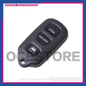 OCESTORE HYQ12BAN Car Key Fob Keyless Control Entry Remote HYQ12BBX 4 Button Vehicles Replacement Compatible with 4RUNNER Sequoia HYQ1512Y